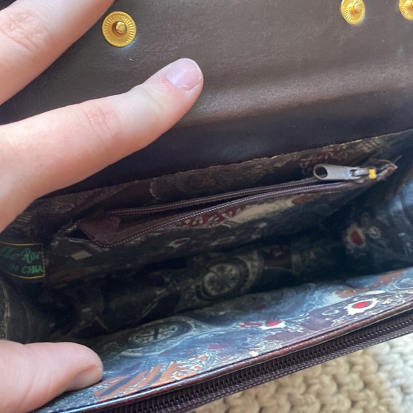 Vintage Belle Rose Leather Small Briefcase Purse - Picture 6 of 17